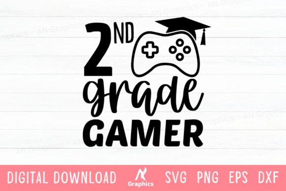 2nd Grade Gamer SVG Design