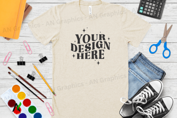 Bella Canvas 3413 Unisex Mockup - 079: The Ultimate Tool for Showcasing Your T-Shirt Designs