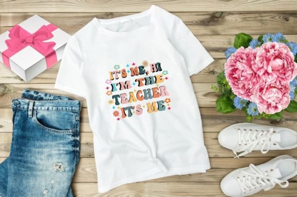 IT S ME HI I M the TEACHER - A Retro Groovy T-Shirt Design for Personal Expression