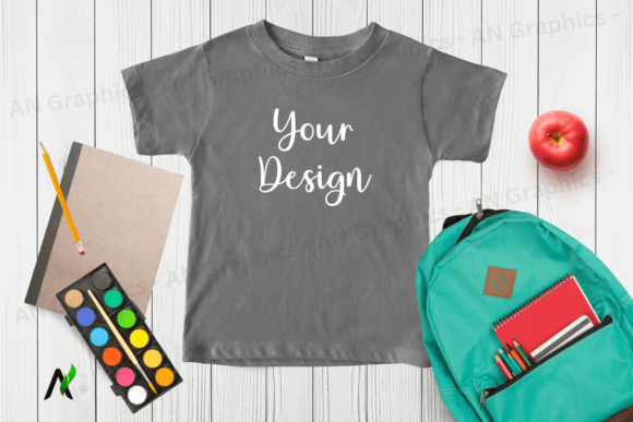 New Kids Bella Canvas 3001B Mockup - 001: A Strategic Tool for Professional T-Shirt Design Presentations