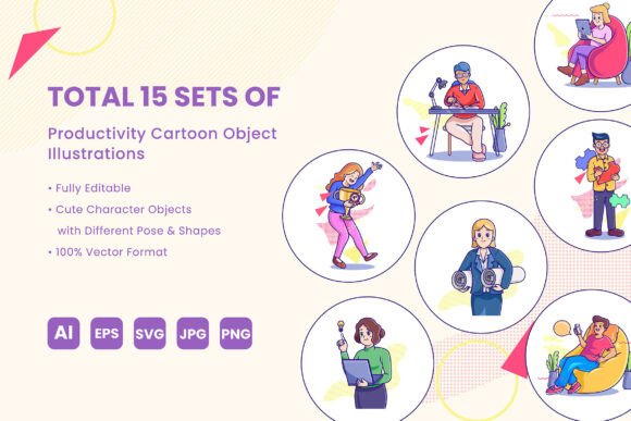 Productivity Cartoon Object Illustration