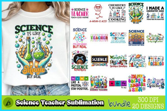 Science Teacher Sublimation Bundle: A Unique Collection for Educators and Enthusiasts