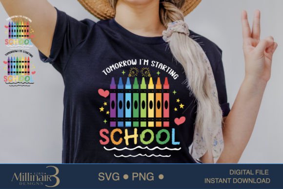 Tomorrow I’m Starting School SVG PNG B: A Creative Tool for Back-to-School Projects